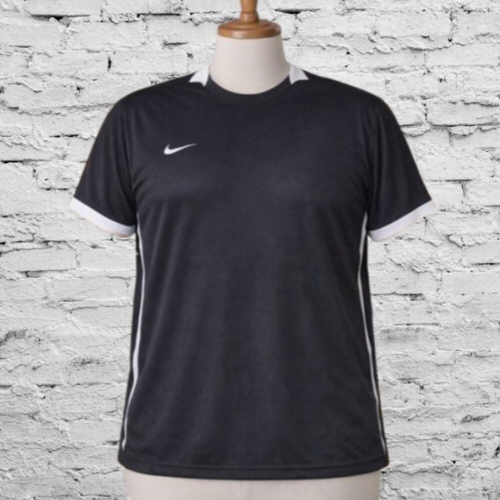 Nike Dri-FIT Mesh T-Shirt L Slim Fit Semi-Sheer Athleisure Activewear Sporty